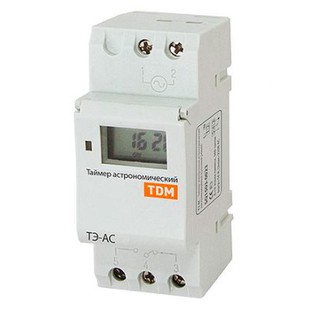 Таймер электронный астрономический ТЭ-АС 16А-DIN TDM SQ1503-0023 - Электрика, НВА - Реле, автоматизация и управление - Таймеры - . Магазин оборудования для автономного и резервного электропитания Ekosolar.ru в Находке