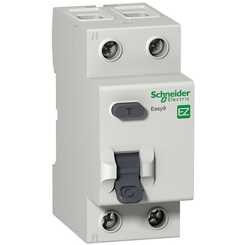 Дифференциальный выключатель Schneider Electric (УЗО) EASY 9 2P 25А 30мА AC 4,5 кА - Электрика, НВА - Модульное оборудование - Дифференциальные автоматы - . Магазин оборудования для автономного и резервного электропитания Ekosolar.ru в Находке