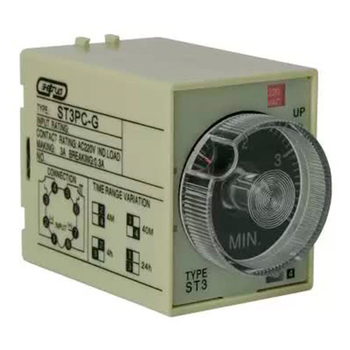 Реле времени 220V ST3PC-G (0.5-4min/40min/4h/24h) Энергия - Электрика, НВА - Реле, автоматизация и управление - Реле времени - . Магазин оборудования для автономного и резервного электропитания Ekosolar.ru в Находке