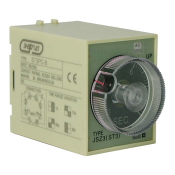 Реле времени 220V ST3PC-B (0.1-1s/10s/60s/6 min) Энергия - Электрика, НВА - Реле, автоматизация и управление - Реле времени - . Магазин оборудования для автономного и резервного электропитания Ekosolar.ru в Находке
