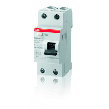 ABB FH202AC УЗО 2P 40A 30mA (AC) - Электрика, НВА - Модульное оборудование - Узо - . Магазин оборудования для автономного и резервного электропитания Ekosolar.ru в Находке