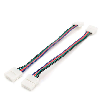 Комплект коннекторов Apeyron Electrics 09-12 (2 клипсы с проводами) для RGB-светодиодной ленты 12В IP20 10 мм - Светильники - Cветодиодные ленты - . Магазин оборудования для автономного и резервного электропитания Ekosolar.ru в Находке