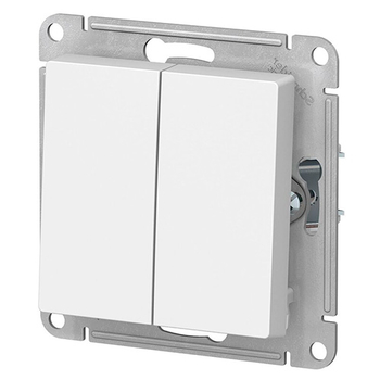 Выключатель Schneider Electric AtlasDesign 2-клавишный сх.5, 10АХ, белый, механизм - Электрика, НВА - Выключатели и розетки - Выключатели - . Магазин оборудования для автономного и резервного электропитания Ekosolar.ru в Находке