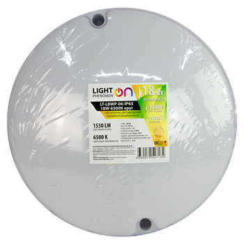 Банник LT-LBWP-06-IP65-18W-6500К LED круглый - Светильники - Для ЖКХ - . Магазин оборудования для автономного и резервного электропитания Ekosolar.ru в Находке