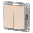 Переключатель Schneider Electric AtlasDesign 2-клавишный сх.6, 10АХ, бежевый механизм - Электрика, НВА - Выключатели и розетки - Выключатели - . Магазин оборудования для автономного и резервного электропитания Ekosolar.ru в Находке