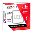 Светильник LightPhenomenON Downlight LT-TP-DL-01-18W-6500K встраиваемый квадратный 170х170 LED - Светильники - Светильники DOWNLIGHT - . Магазин оборудования для автономного и резервного электропитания Ekosolar.ru в Находке