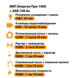ИБП для котла Энергия Про 1000 + Аккумулятор 100 Ач 12 В (700Вт - 78мин) - ИБП и АКБ - ИБП для котлов - . Магазин оборудования для автономного и резервного электропитания Ekosolar.ru в Находке